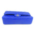 CHANEL Quilted CC SHW Classic Chain Shoulder Bag Lambskin Leather Blue
