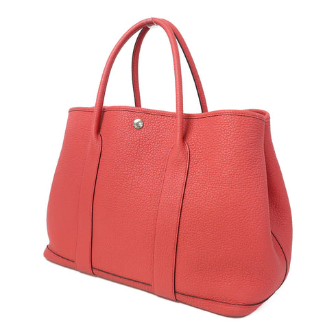 HERMES PHW Garden Party PM Handbag/Tote Bag Negonda Leather Bougainvillier
