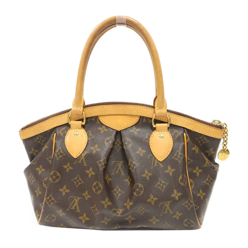 LOUIS VUITTON LV GHW Tivoli PM Handbag M40143 Monogram Brown v1