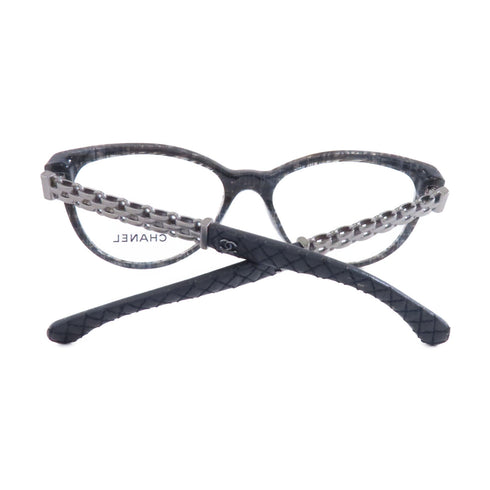 CHANEL CC Glasses Accessories #3321 QC 1527 PVC Black Grey