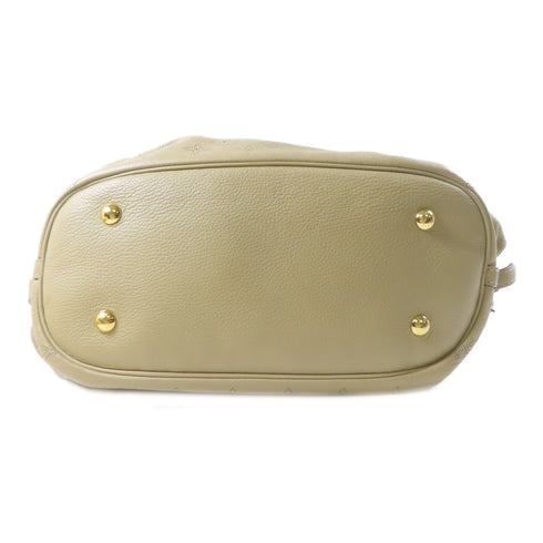 LOUIS VUITTON LV GHW Mahina Neo L Shoulder Bag M93979 Calfskin Light Brown