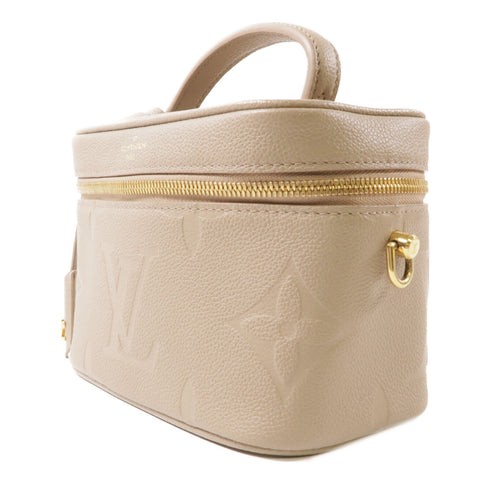 LOUIS VUITTON LV GHW Vanity PM 2 Way Bag M45608 Monogram Empreinte Beige