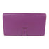 HERMES GHW Bearn Long Wallet Chevre Leather Amethyst Purple
