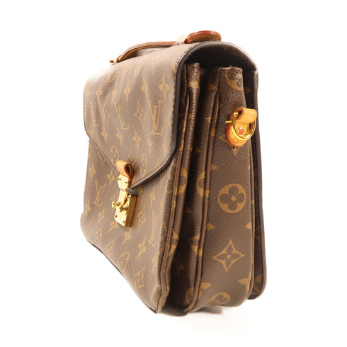 LOUIS VUITTON LV GHW Pochette Metis MM 2 Way Bag M44875 Monogram Brown v3