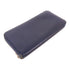 HERMES PHW Silk Wallet Epsom Leather Navy
