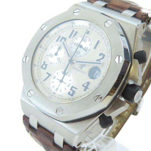 AUDEMARS PIGUET Royal Oak Offshore Chronograph Auto Watch Stainless Steel White