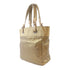 CHANEL Quilted CC SHW Paris Biarritz Tote Bag Handbag PVC Coated Canvas Beige
