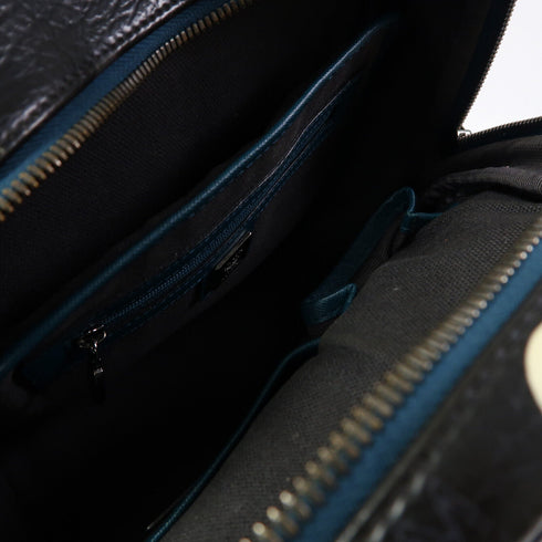 MCM SHW Backpack Rucksack Leather Black