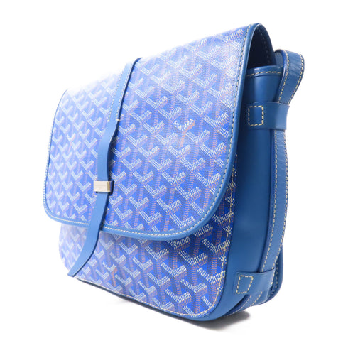 GOYARD SHW Belvedere Shoulder Bag Coated Canvas Blue