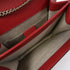 GUCCI GG GHW Interlocking G Chain Shoulder Bag 510304 Calfskin Leather Red