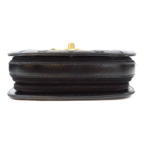 CHANEL Quilted CC Coco Mark Flap Shoulder Bag AS3402 Calfskin Leather Black