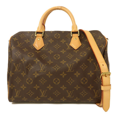 LOUIS VUITTON LV GHW Speedy Bandouliere 30 2 Way Bag M46980 Monogram Brown