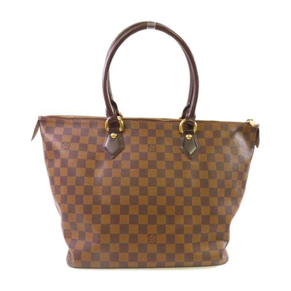 LOUIS VUITTON LV GHW Saleya PM Shoulder Bag N51182 Damier Ebene Brown