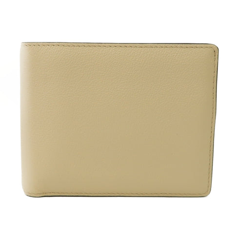 Delvaux Folded Wallet Calfskin Leather Beige