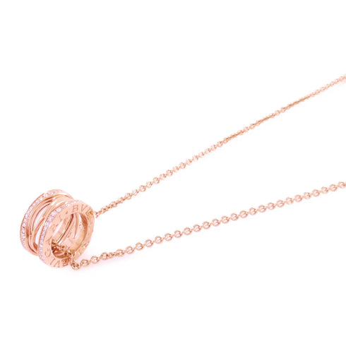 BVLGARI B.Zero1 Diamond Necklace PPL1ES 18K Rose Gold