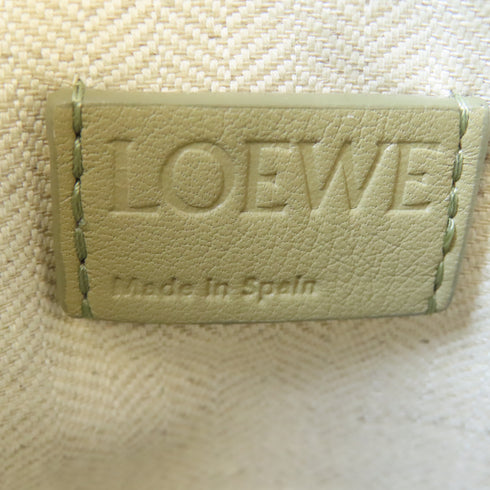 LOEWE GHW Mini Hammock Hobo Shoulder Bag A538G13X01 Calfskin Leather Khaki Green