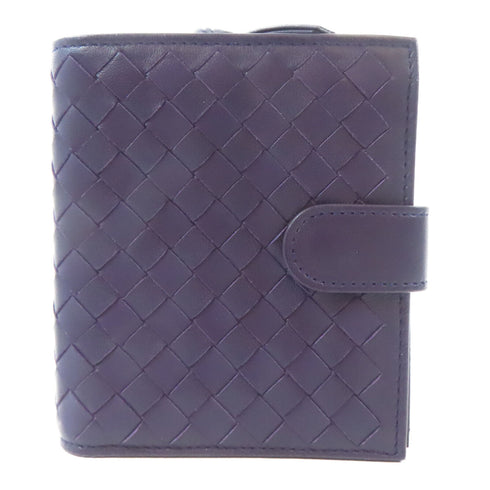 BOTTEGA VENETA BV GHW Wallet Lambskin Leather Purple