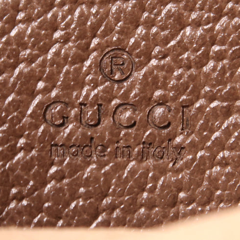 GUCCI GG GHW Ophidia Handbag 658551 Coated Canvas Brown