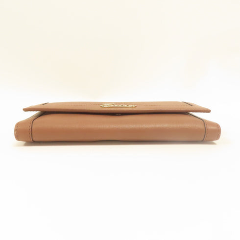GUCCI GHW Long Wallet 294977 Calfskin Leather Brown