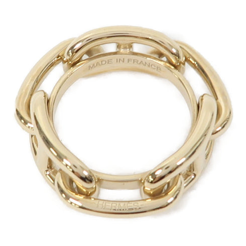 HERMES Scarf Ring Metal Gold