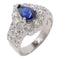 JEWELRY Sapphire Diamond Ring PT900 Platinum US#6