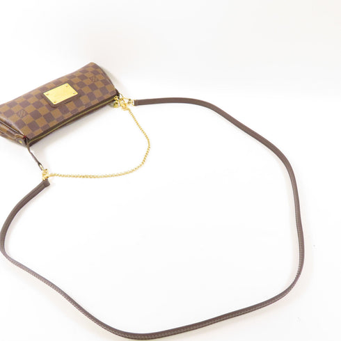 LOUIS VUITTON LV GHW Eva 2 Way Shoulder Bag N55213 Damier Brown