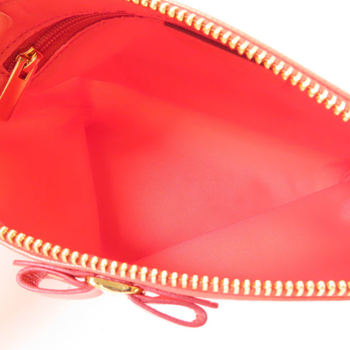 SALVATORE FERRAGAMO GHW Pouch Nylon Orange