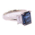 FINE JEWELRY 4.35ct Sapphire 0.86ct Diamond Ring US#6 PT900 Platinum