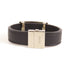 FENDI SHW Bracelet Bangle Calfskin Leather Black