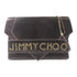 JIMMY CHOO GHW Shoulder Bag Clutch Bag Calfskin Leather Black