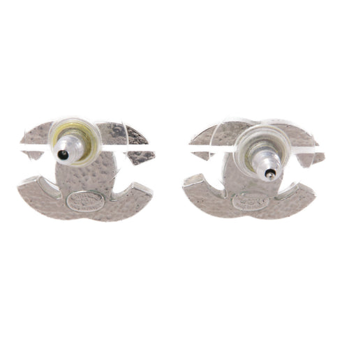 CHANEL CC Earrings Accessories Metal PVC Gold White v1