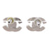 CHANEL CC Earrings Accessories Metal PVC Gold White v1