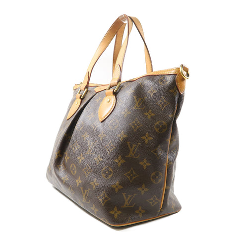 LOUIS VUITTON LV GHW Palermo PM 2 Way Bag M40145 Monogram Brown