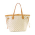 LOUIS VUITTON LV GJW Neverfull MM Tote Bag Shoulder Bag N51107 Damier Azur White
