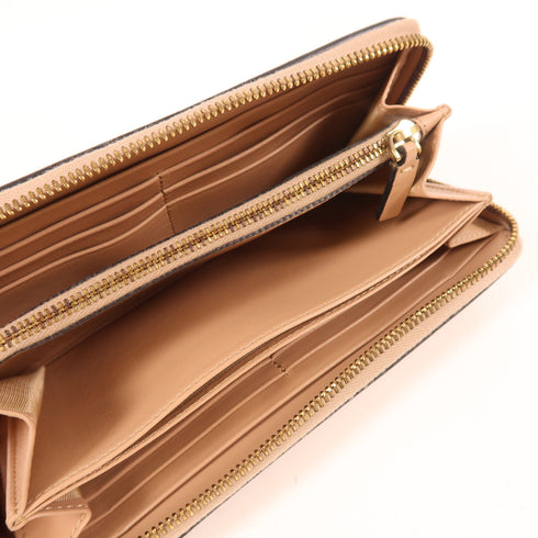 Valentino GHW Long Wallet KWOP0645BOL Leather Beige