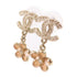 CHANEL CC GHW CC Earrings V19 Metal