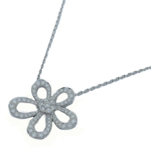Van Cleef & Arpels Flowerlace Necklace Accessories VCARP05200 18K White Gold