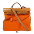 HERMES PHW Herbag GM 2 Way Shoulder Bag Handbag Canvas Orange