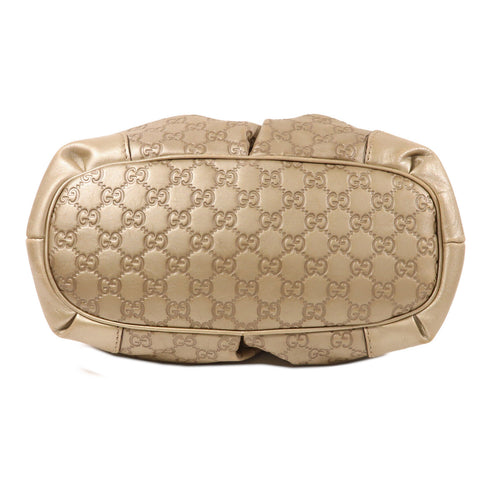 GUCCI GG GHW 2 Way Shoulder Bag 247902 Calfskin Leather Gold