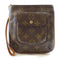 LOUIS VUITTON LV GHW Particion Clutch Bag Pouch M51901 Monogram Brown