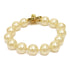 CHANEL CC Bracelet 96P PVC Metal Gold/White