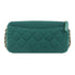 CHANEL Quilted CC GHW Chain Shoulder Bag AP0248 Canvas Green