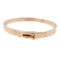 HERMES Kelly Bracelet Bangle 18K Pink Gold/Diamond