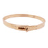 HERMES Kelly Bracelet Bangle 18K Pink Gold/Diamond