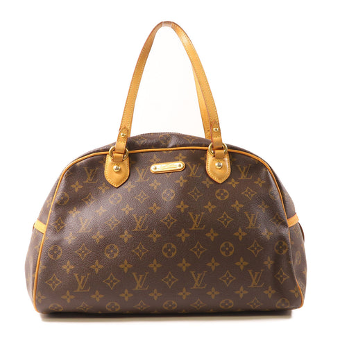 LOUIS VUITTON LV GHW Montorgueil Shoulder Bag M95566 Monogram Brown v2