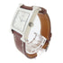 HERMES H watch Quartz Movement Wristwatch Stainless Steel Leather White Brown