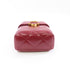 CHANEL Quilted CC GHW Chain Shoulder Bag AS2635B Lambskin Leather Red