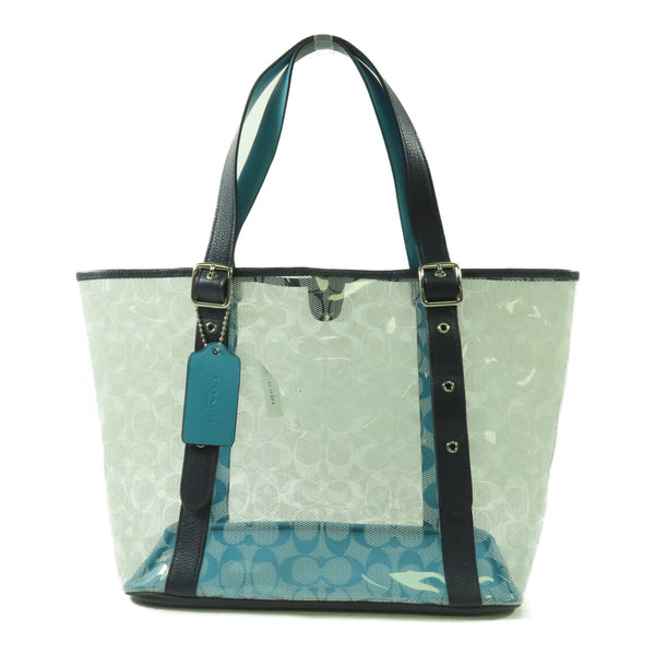 COACH SHW Shoulder Bag C2077 PVC/Calfskin Leather