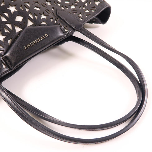 GIVENCHY SHW Tote Bag Handbag Calfskin Leather Black