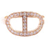 HERMES Chaine D Ancre Contour Diamond Ring #53 US#6.25 18K Rose Gold